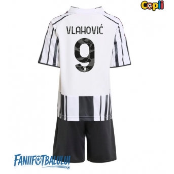 Juventus Dusan Vlahovic #9 Echipament de Fotbal Replică 2025-26 Copii Acasa (+ Șorturi)